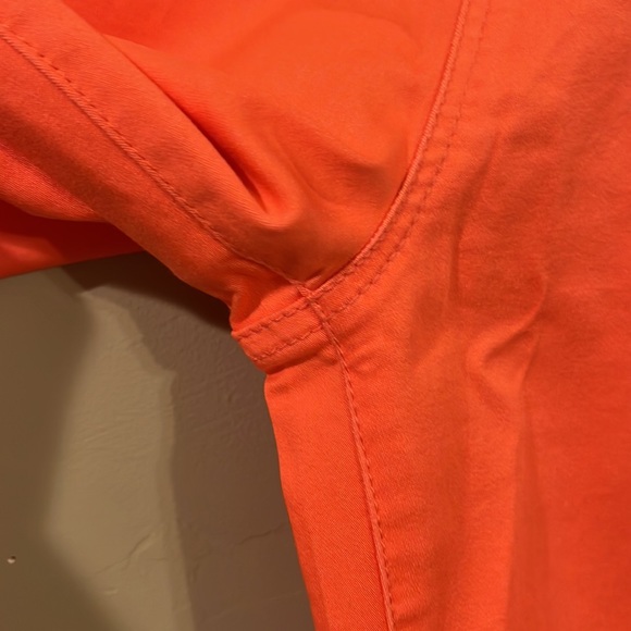 DG2 by Diane Gilman Vibrant Coral Cropped Jeans Elastic Waist size Large - Picture 6 of 8